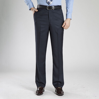 

WENGUANGUO Summer thin section pleated high waist free hot straight loose standard version mens trousers 7944