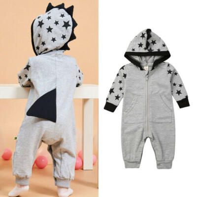 

Newborn Baby Boy Girl Dinosaur Clothes Hoodie Romper Jumpsuit Bodysuit Outfit US
