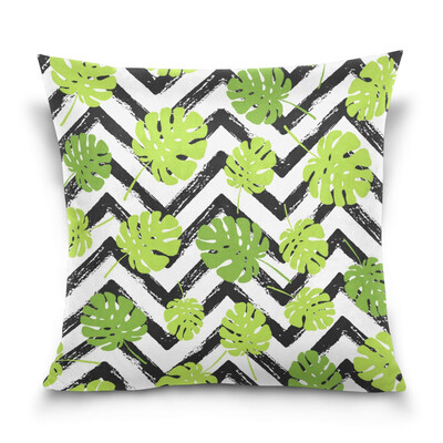 

ALAZA 16 X 16 inch Pillow Case Decorative Cushion Cover Leaves Pattern Pillowcase
