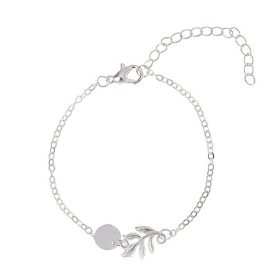 

1 Piece Hot Sales New High-quality Alloy Leaf Bracelet Fashion Jewelry Wholesale