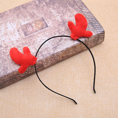 

Siaonvr Hot Christmas Headband Santa Xmas Party Decor Double Hair Band Clasp Head Hoop