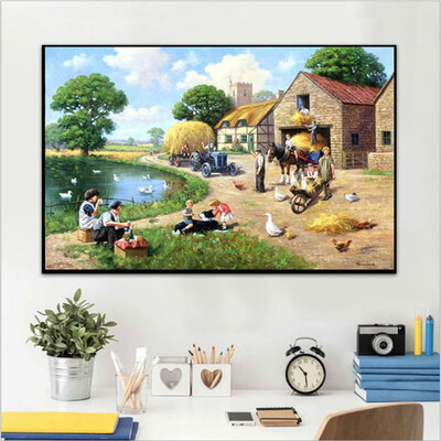 

Gobestart Embroidery Paintings Rhinestone Pasted DIY Diamond Painting Cross Stitch 5D