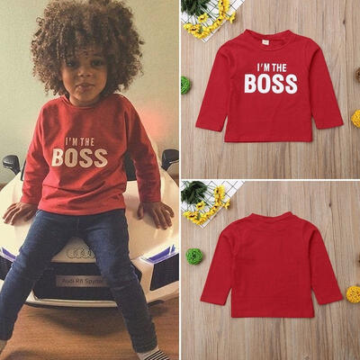 

Hot Toddler Kid Baby Girl Boy Long Sleeve Top Sweatshirt Clothes