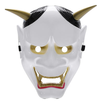 

PVC Japanese Hannya Noh Full Face Mask Halloween Cosplay Horror Mask