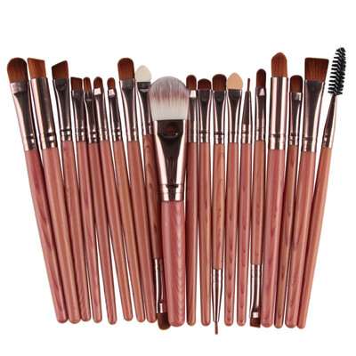 

20 pcsset Women Beauty Makeup Brush Set tools Make-up Toiletry Kit Wool Make Up Brush Set