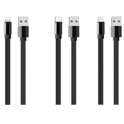

Borofone BU8 Flat Charge Cord 24A Type C Micro USB Lightning Cord -MICRO USB