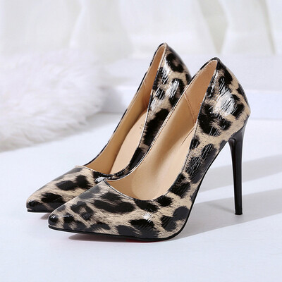 

Rose Womens Ladies Fashion Leopard Pointed Toe High Heels Single Shoes