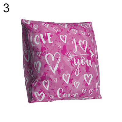 

Love Letter Square Throw Pillow Protector Case Cushion Cover Car Sofa Bed Decor