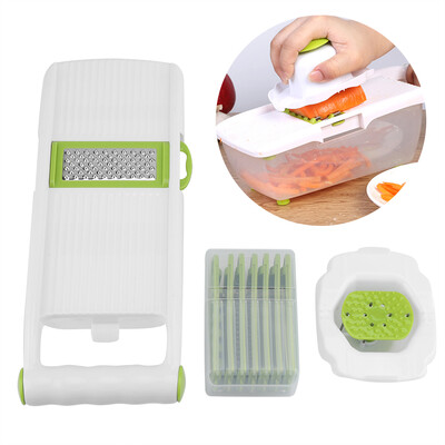 

Greensen 7 in 1 Multifunctional Stainless Steel Vegetable Cutter Grater Slicer Peeler for Fruits Veg