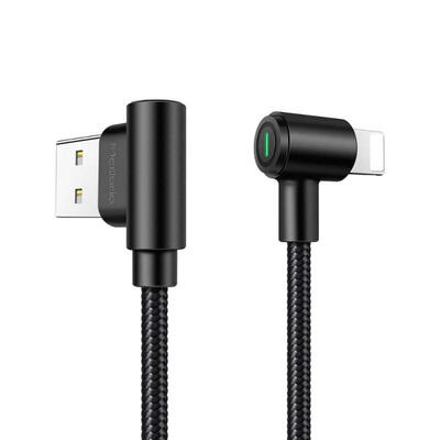 

MCDODO Elbow USB To Lightning Charging Data Cable With Indicator Light For IPHONE Gaming Use-12m