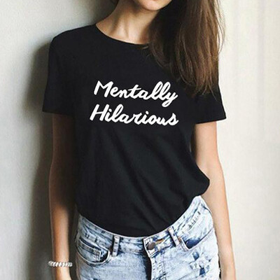 

Nomeni Women O-Neck Girl Summer Casual Crewneck Print Tops Tee Shirts Blouse