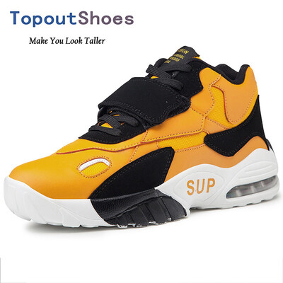

TopoutShoes Taller Men Basketball Shoes Velcro Elevator Air Cushion Sneakers Increase Height 32inch 8cm