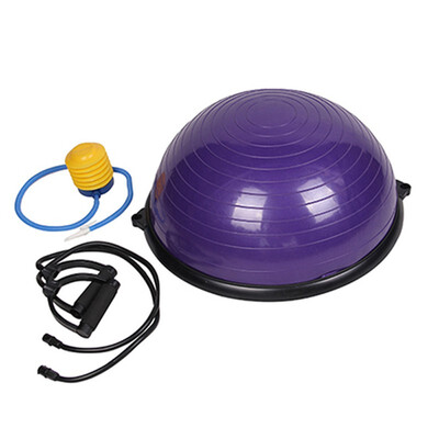 

Ktaxon Yoga Balance Ball Trainer Fitness Strength Exercise Hemisphere Workout with Resistance Bands&Pump for Stability