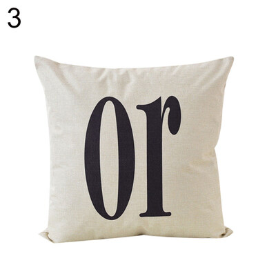 

Halloween Treat or Trick Letter Printed Cushion Cover Pillow Case Home Decor