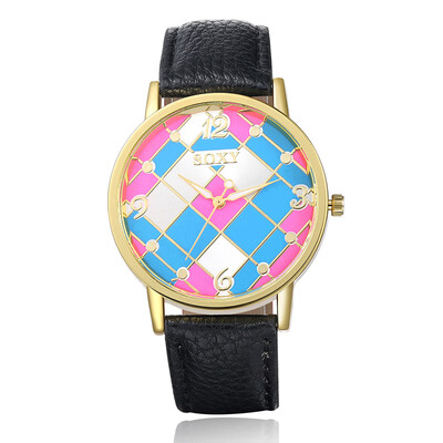 

SOXY Stylish Clock Brand Watch Women Quartz Watch Fashion Leather Watch Relogio Feminino Graffiti Wristwatch relojes para mujer