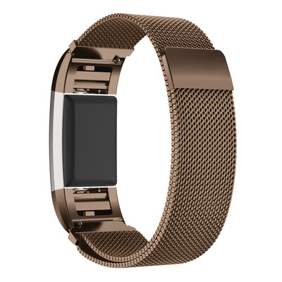

〖Follure〗Milanese Stainless Steel Watch Band Strap Bracelet HD Film For Fitbit Charge 2