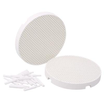 

2pcs Dental Lab Honeycomb Firing Trays with 20pcs Metal Zirconia Ceramic Pins Pan Rack Circle Plate for Sintering