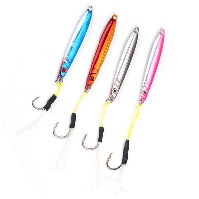 

Greensen 4pcs Mini-size Fish Shape Fishing Hard Lure Bait with Hooks Fishing Tackle Tools