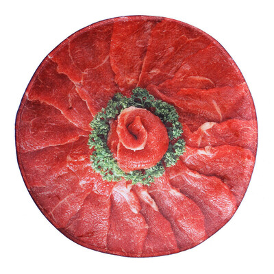 

Non-Slip Mat Carpet Pizza Prints Round Mat Kitchen Floor Mats Rug Bedroom Bathroom Office Home Floor Decoration
