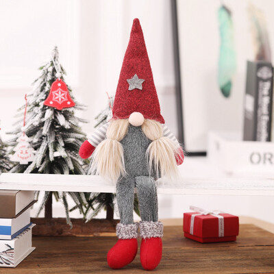 

Gobestart Christmas Decoration Faceless Doll Scene Layout Home Decoration Ornaments