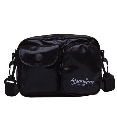 

Letter Laser Bag Women Shoulder Messenger Flap Buckle Zip Leather Bags