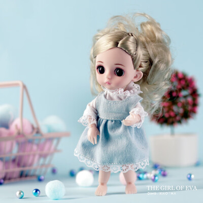 

〖Follure〗Fashion Girl Joints Doll Simulation 3D Doll Cuddle Gift Soft Body For Girl Toy