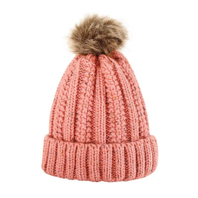

Tailored New Women Men Winter Knitted Hat Metal Circle Hemming Hat Wool Cap