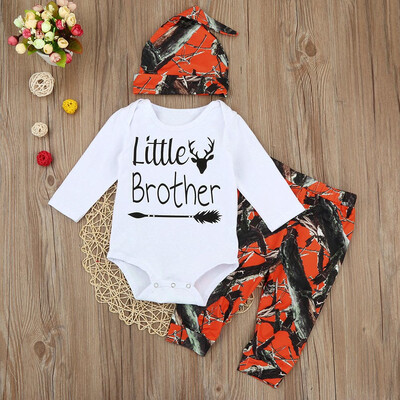 

Toddler Newborn Baby Boys Letter Arrow Rompers Jumpsuit Pants 3PCS Outfits Set