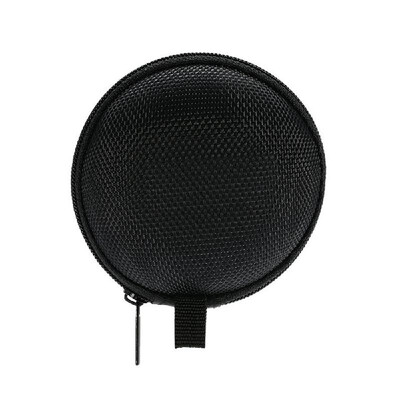 

Headphone Storage Bag Mini Portable Earphone & Headset Case Organizer Portable MP3 Pouch Bag with Metal Chain Hook