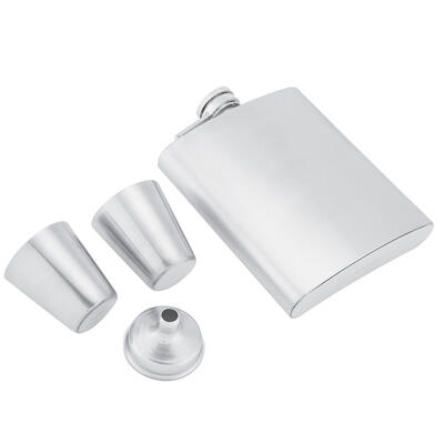 

Greensen 1Pc Stainless Steel Hip Flask 2Pcs Pocket Wine Whiskey Bottles 1Pc Funnel Set Gift Box