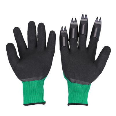 

1 Pair Garden Gloves 4 Right Hand Claw Fork Fingertip ABS Plastic Gloves