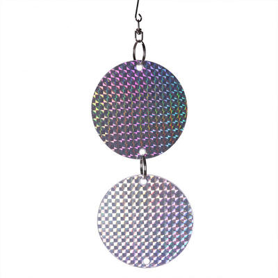 

Greensen 8Pcs Round Shape Hanging Reflective Bird Scare Repellent Disk for Garden