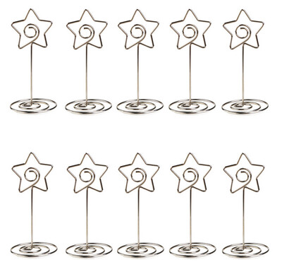 

〖Follure〗10pcs Wedding Place Card Holder Picture Memo Note Photo Name Clip Resin Base