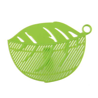 

Siaonvr Durable Clean Leaf Shape Rice Wash Sieve Cleaning Gadget Kitchen Clips Green