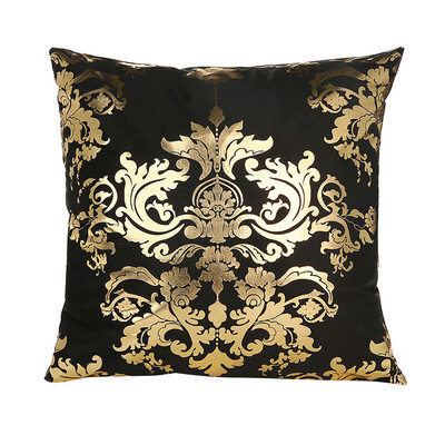 

〖Follure〗Polyester Gold Letter Pillow Case Cover Sofa Car Waist Cushion Cover Home Decor