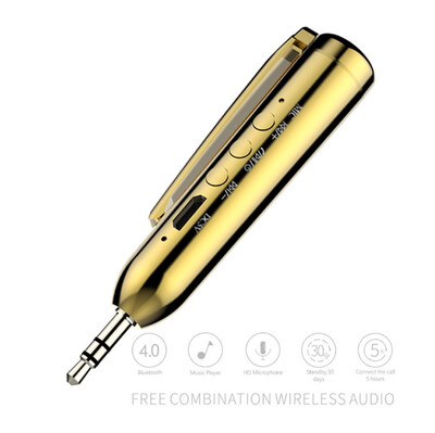 

〖Follure〗New Car Bluetooth Pen Audio Receiver Adapter AUX Wireless Hands Free Calls