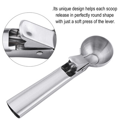 

Greensen Stainless Steel Ice Cream Spoon Fruit Spoon Melon Baller Scoop Kitchen Tool