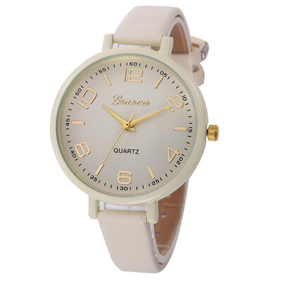 

Simple Style Large Dial Roman Numerals Fresh Ladies Watch De Fashion Montres Femmes Womens Watches Fashion Geneva Wristwatch