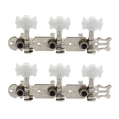 

2pcs Folk Guitar Machine Head Knobs Guitar String Tuning Pegs Tuner Guitar Tuning Keys Silver Color