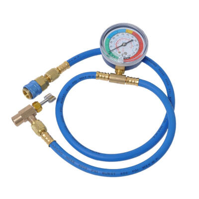 

Car AC Air Conditioning R134A Refrigerant Recharge Hose w Pressure Gauge