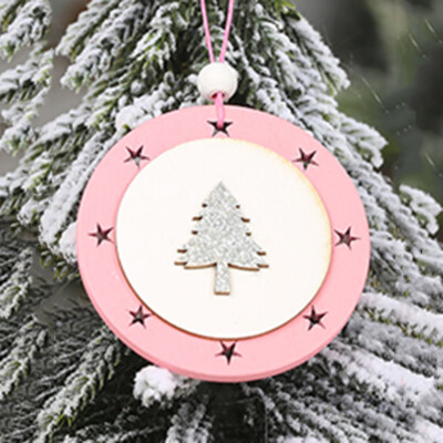 

Christmas Pentagram Lantern Hanging Decor Star Topper Ornaments Party Wooden