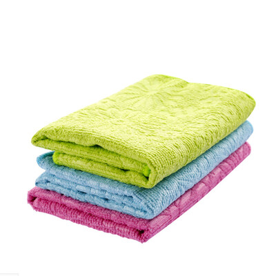 

Siaonvr Color Dish Cloth Bamboo Fiber Washing Towel Magic Kitchen Cleaning Wiping Rags