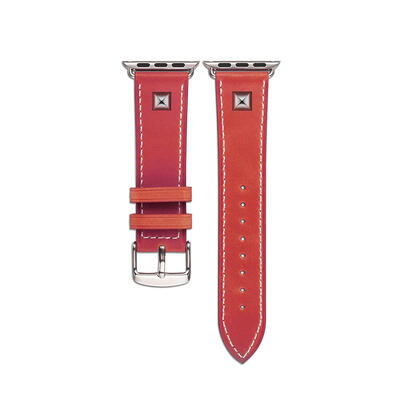 

Leather Watch Band Bracelet Strap with Metal Rivet for iWatch Series 1 2 3