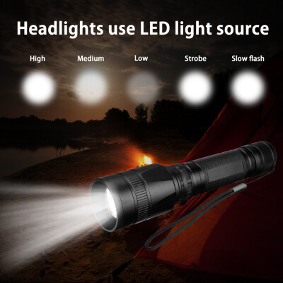 

Saidsome Portable P50 LED Flashlight Torch Lamp Zoomable Work Lamp Spotlight 5 Modes flashlight lamp