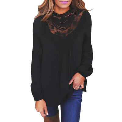 

Autumn Sexy Women Fashion Long Sleeve Elegant Blouse Loose Bottoming Tops