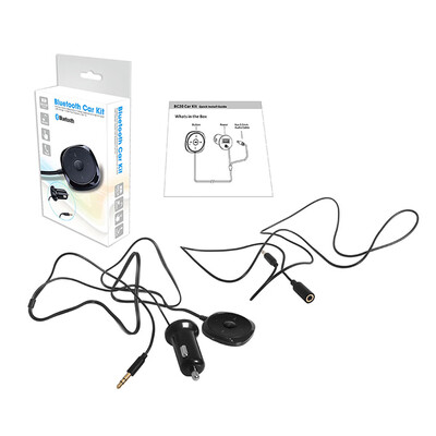 

〖Follure〗Bluetooth Car Kit Music Receiver 35mm Adapter Handsfree Car AUX Speaker