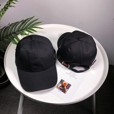 

Hats Female Korean Edition Simple Embroidery Pure Duck Tongue Cap Men&Women Shade Baseball Caps in Spring&Summer