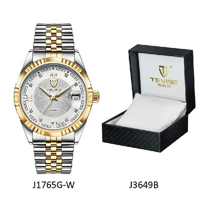 

TEVISE Top Brand Men Fashion Luxury Waterproof Wristwatch Semi-automatic Mechanical Watch Business Mens Watches