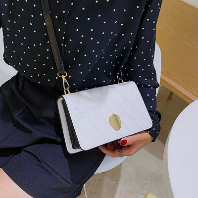 

Organ bag female summer small fresh 2019 new fashion net red wild single shoulder Messenger bag hit color small square bag