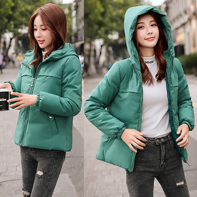 

Roseonmyhand Women Winter Warm Coat Hooded Thick Warm Loose Jacket Short Overcoat